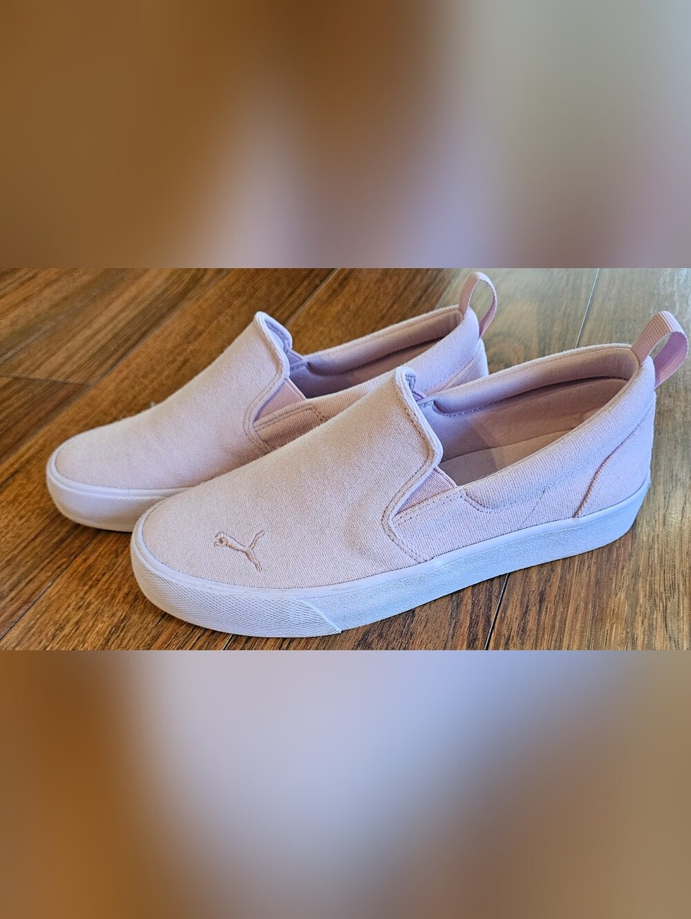 Puma Women's Slip-On Sneakers in Pale Pink
